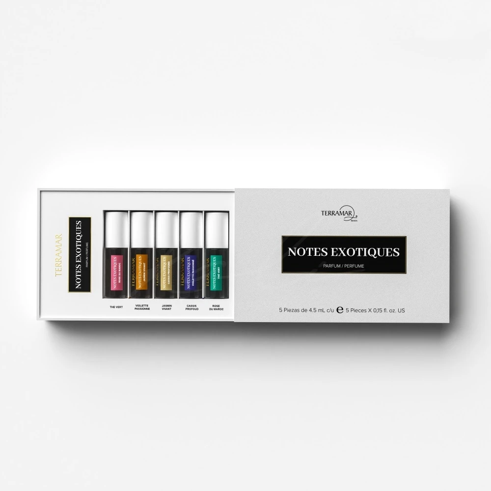 Custom Logo Printed Gift Slide Drawer Tester Box Perfume Miniature Sample Set Packaging 10ml Perfume Vial Bottles With Box