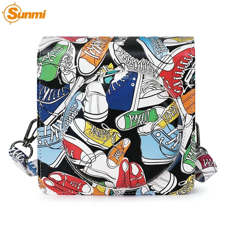
Sunmi Shockproof Leather For Fuji Instax Mini 8 For Fuji Instax SQ6 For Polaroid Camera case , Fujifilm instax Mini8 EVA case 