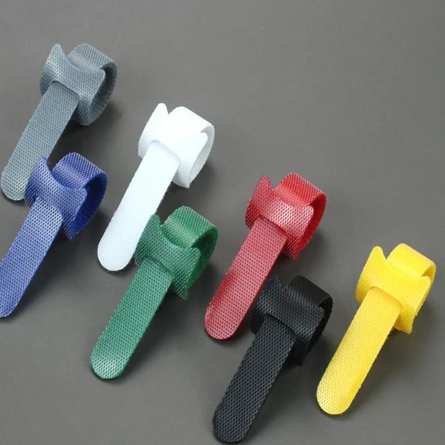 Manufacturers supply color  printing back-to-back hook and loop computer wire wrapping Velcroes  tapes
