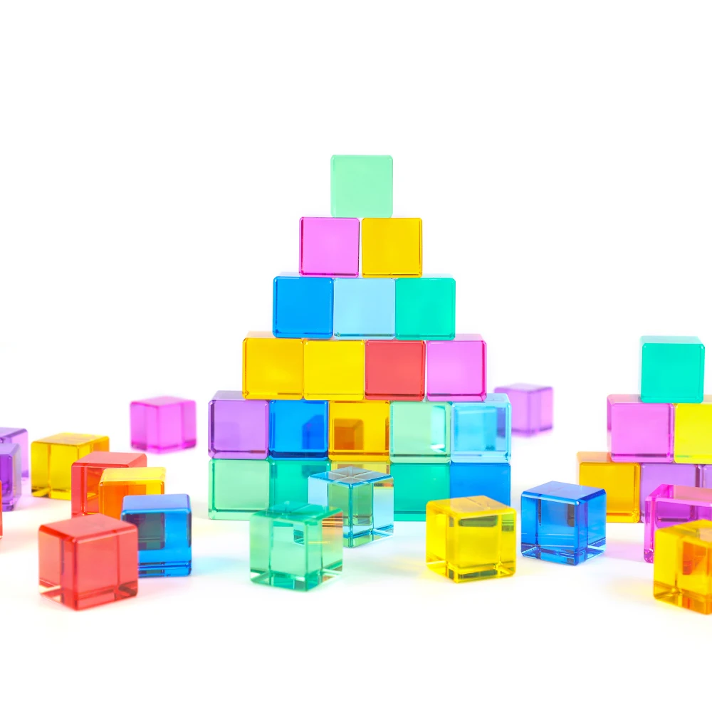 Customize Creative Building Block Sets Intelligence Children Toys Acrylic Magic Cube Building Blocks