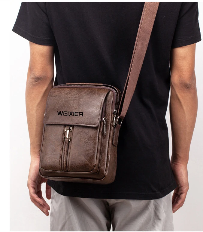 Fashionable crossbody men bags new stylish  bolsa de mensaj  pu leather messenger bags