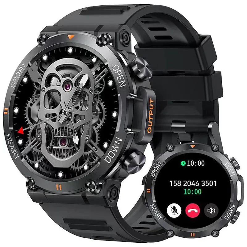 Big Screen Phone Call Custom Watch Dials Sport Modes Health Monitor Men Sport Android Smart Watch