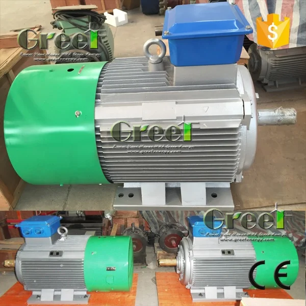 on grid 50kw 500rpm alternator 3 phase AC 50hz/60hz PMG permanent magnet synchronous permanent generator for hydro system