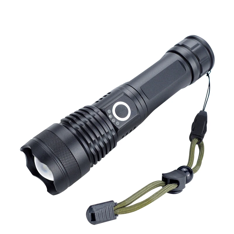 Latest Products Powerful 5 Modes Zoom Powerful Portable LED Flashlight 18650 Battery Waterproof