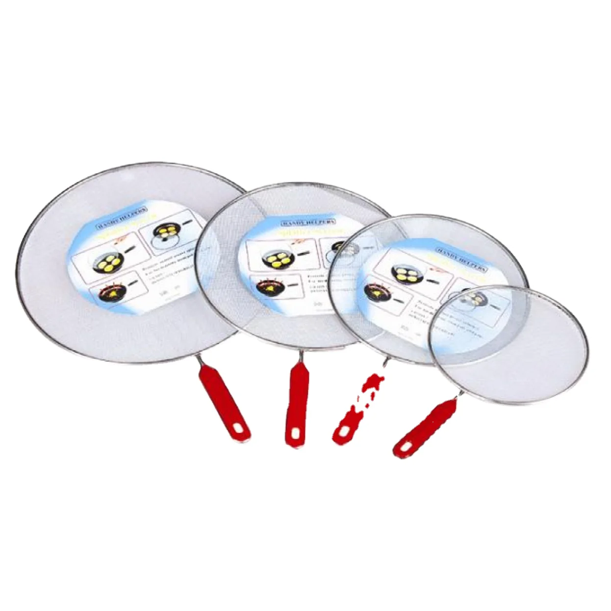 Factory Hot sale Stainless Steel Grease Splatter Screen mesh net for frying pan grease cover strainer