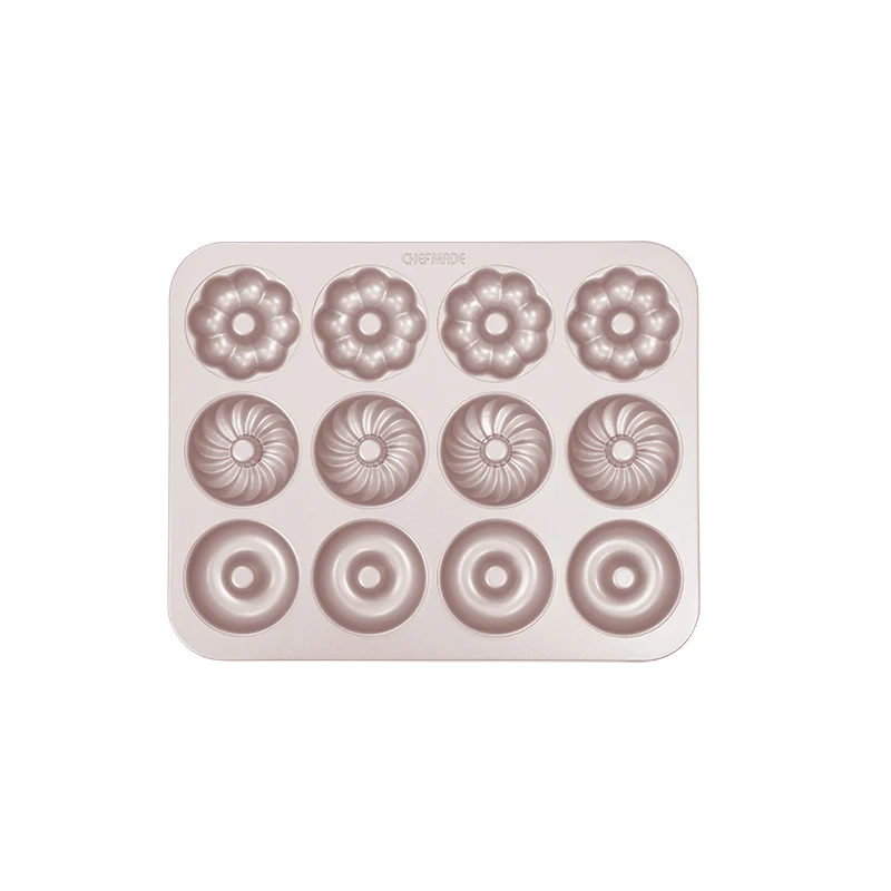 Сковорода для выпечки с антипригарным покрытием из углеродистой стали 12 чашек цвета