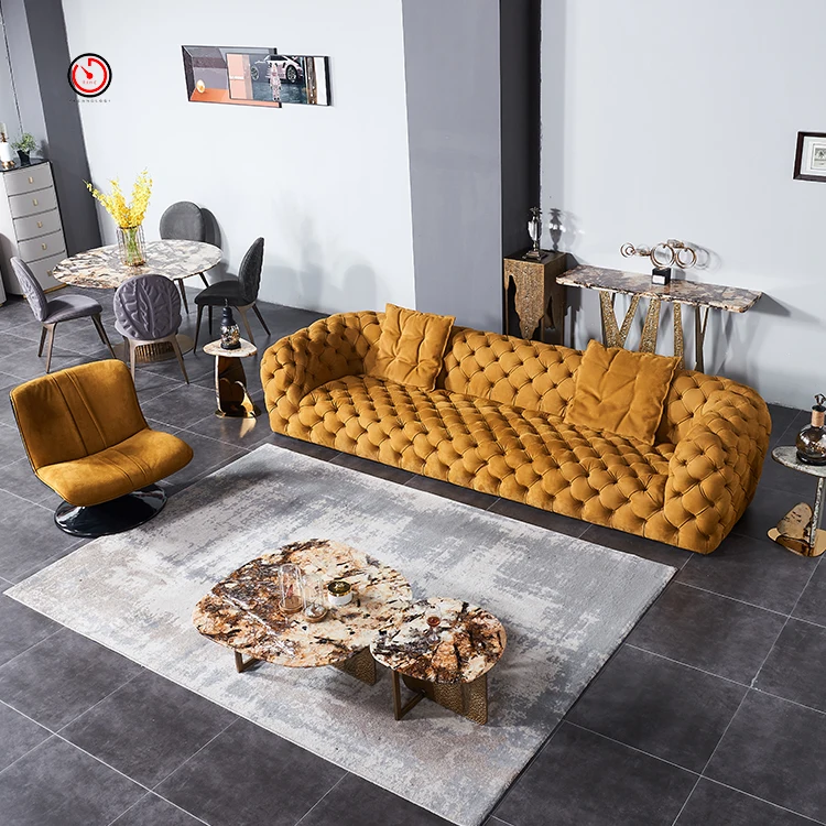 TT OEM&ODM french american style modern comfortable apartment hotel use love seat white leather couch living room sofas
