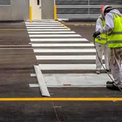 Capacity 100kg Hand propelled thermoplastic road line marking machine for road marking