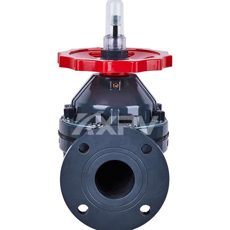 Оптовая Продажа Лучшее качество промышленных DN15-DN250 Пластиковые ПВХ Фланец мембранный клапан