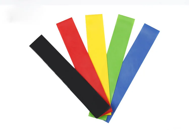 fitness Custom printed logo Yoga Stretch Band Latex mini loop resistance band sets