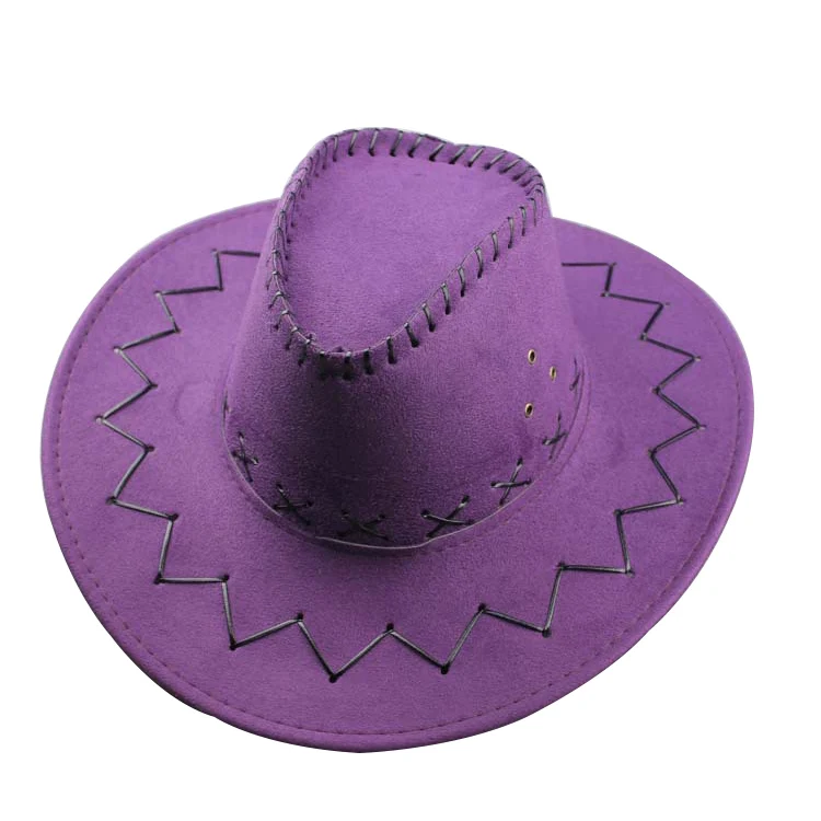 wholesale child and adult cheap cowboy hat suede promotional cowboy hat