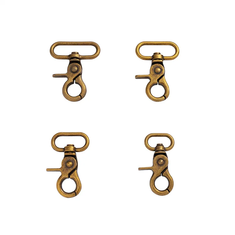 Custom Wholesale Handbag Accessory Lobster Swivel Clasp Lanyard Hook Metal  Trigger Swivel Snap Hooks Black Color  For Bag Strap