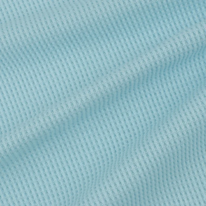 high end 200g waffle fabric 34.4% cotton 63% polyester 2.6% spandex knit TC waffle fabric t shirt fabric