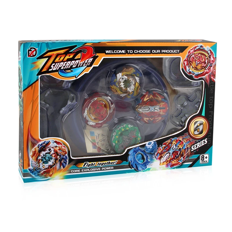 Amazon горячие продажи 4pcsmetal взрыв боевой волчок игрушки спиннинг гироскопа игрушки пусковое устройство с Arena Спиннер стадион XD168-11 Aliexpress Top
