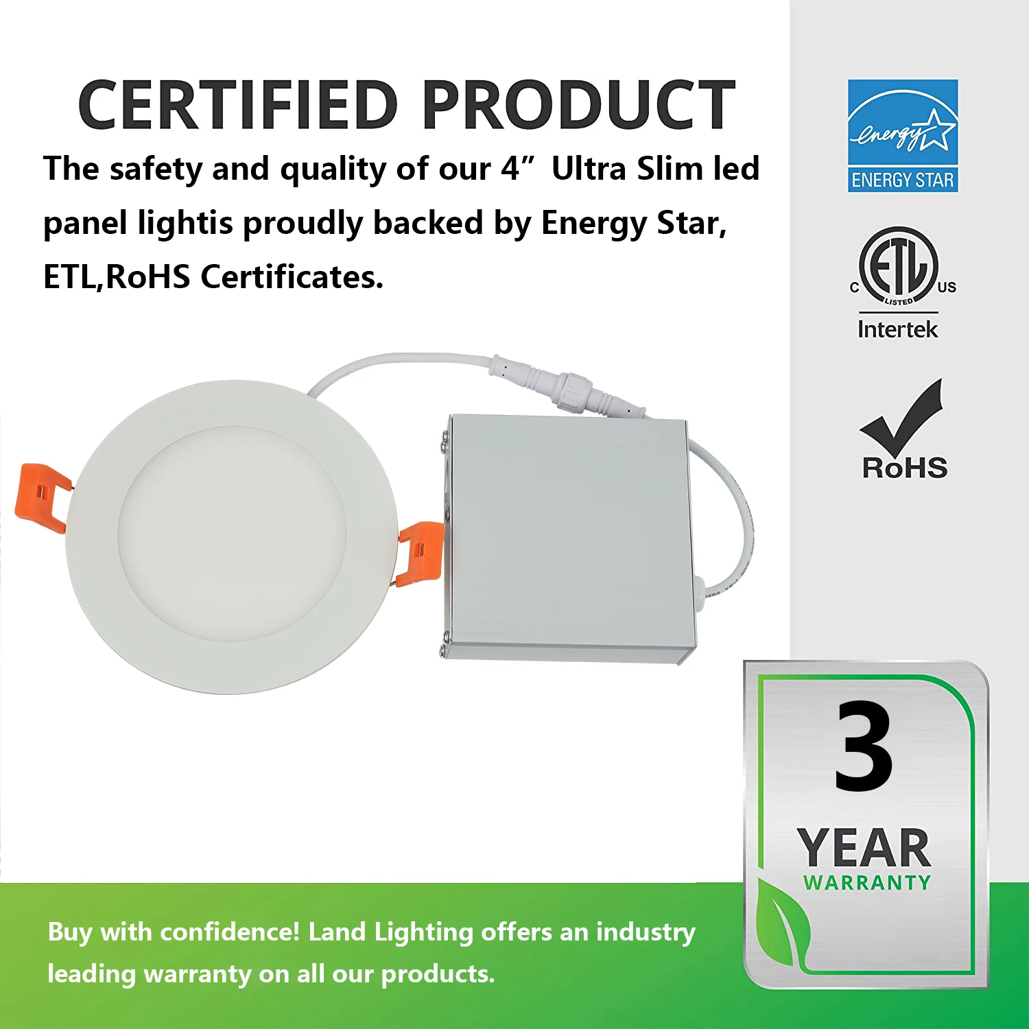 4 inch slim led panel light 12w recessed led pot light