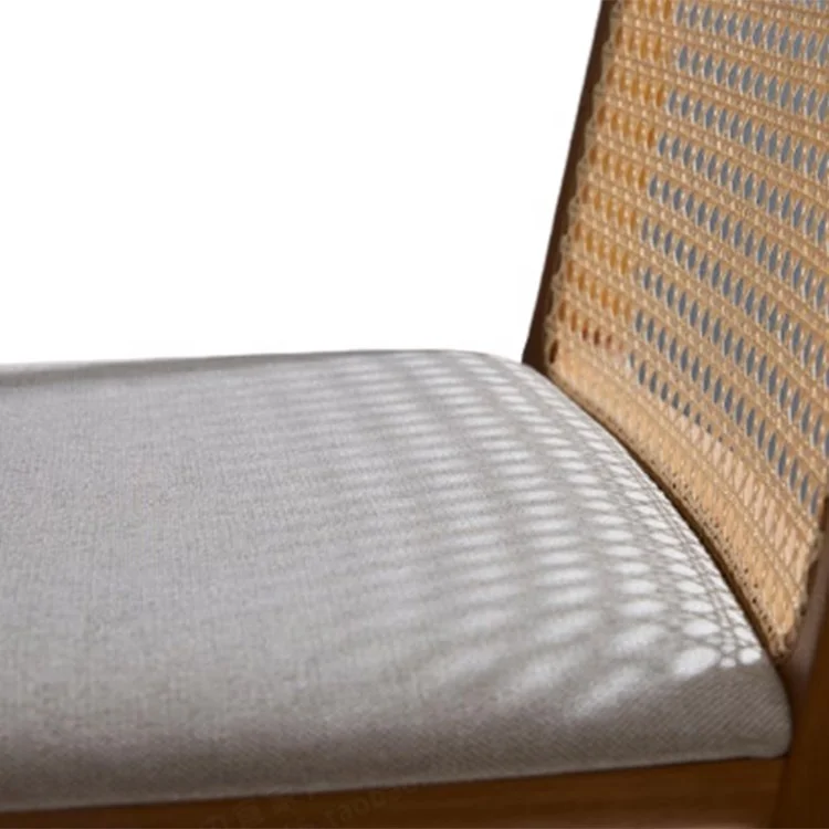 Commercial furniture chair upholstered modern and backrest cane wood bar chair