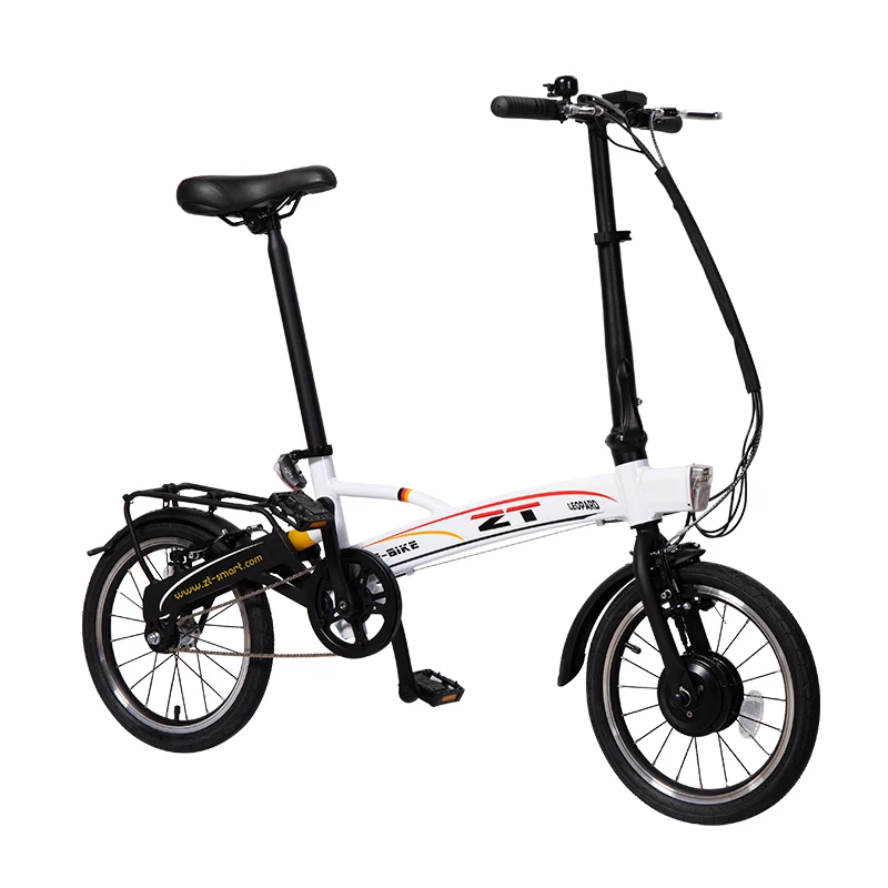 Lithium Battery Short Pitch Chain 76T/18 TDR-13Z 24V10A 250W Aluminum 6061 Electric Folding Mini Bike