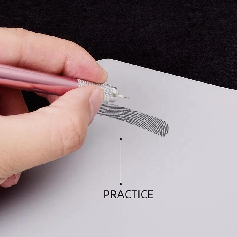 Wholesale Permanent Makeup Accessories Microblading Practice Mat Eyebrow Silicone Transparent Practice Skin