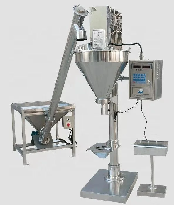 Semi Automatic Dry Powder weighing auger Filling Machine  with Screw Feeder