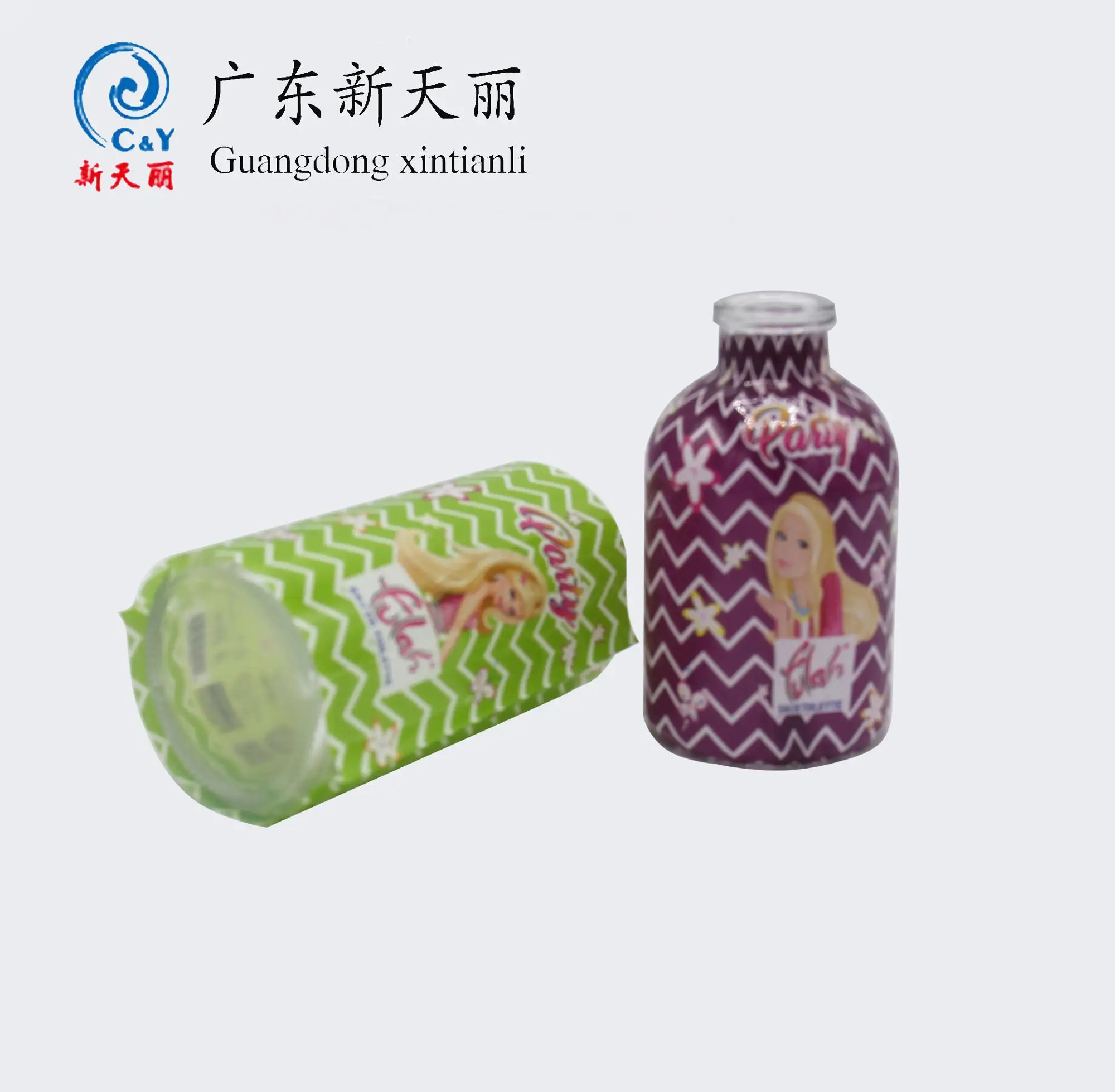 custom printed Eco friendly soft plastic shampoo gel PET/PVC hot Shrink sleeve film Bottle label packing shrink labels