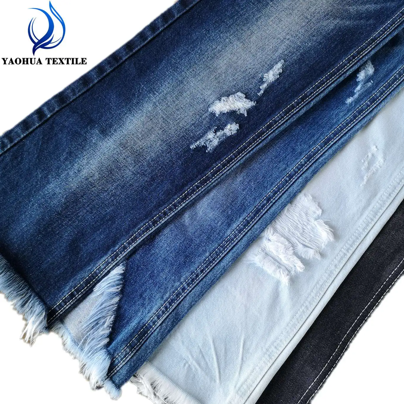 2035 Высокое качество Новый дизайн мягкая на ощупь 100 хлопок без стрейч джинсовая ткань для мужчин и женщин