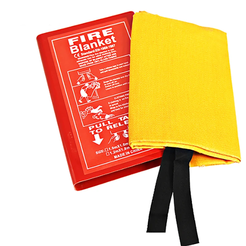 Wholesale Industrial-Grade  Silicone Coated Fiberglass Fabric Fire Retardant Emergency Rescue Blanket for Shopping Mall