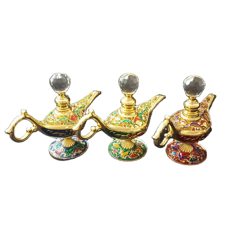 Middle East magic lamp dubai luxury  customized   label  OEM Unique private  using perfume glass bottle