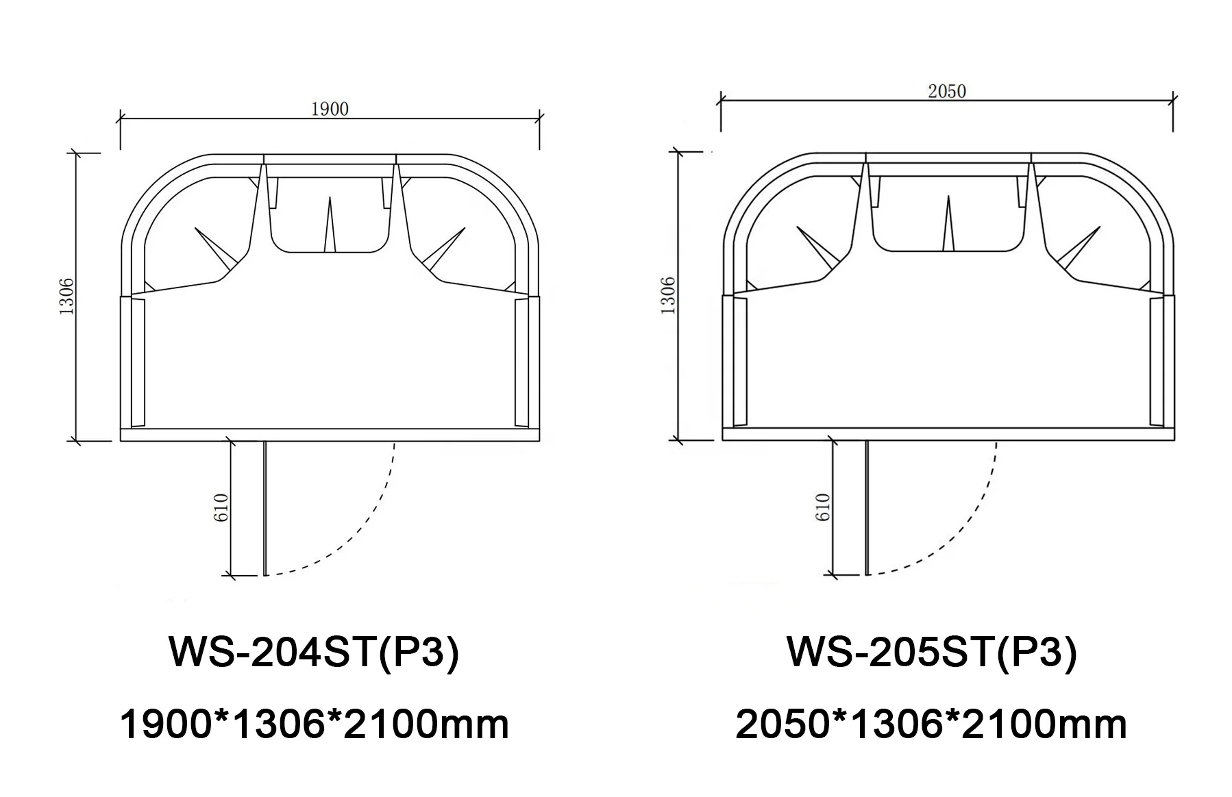 aluminum frame for 3 people tempered glass water proof material of steam room WS-204ST(P3)/WS205ST(P3)