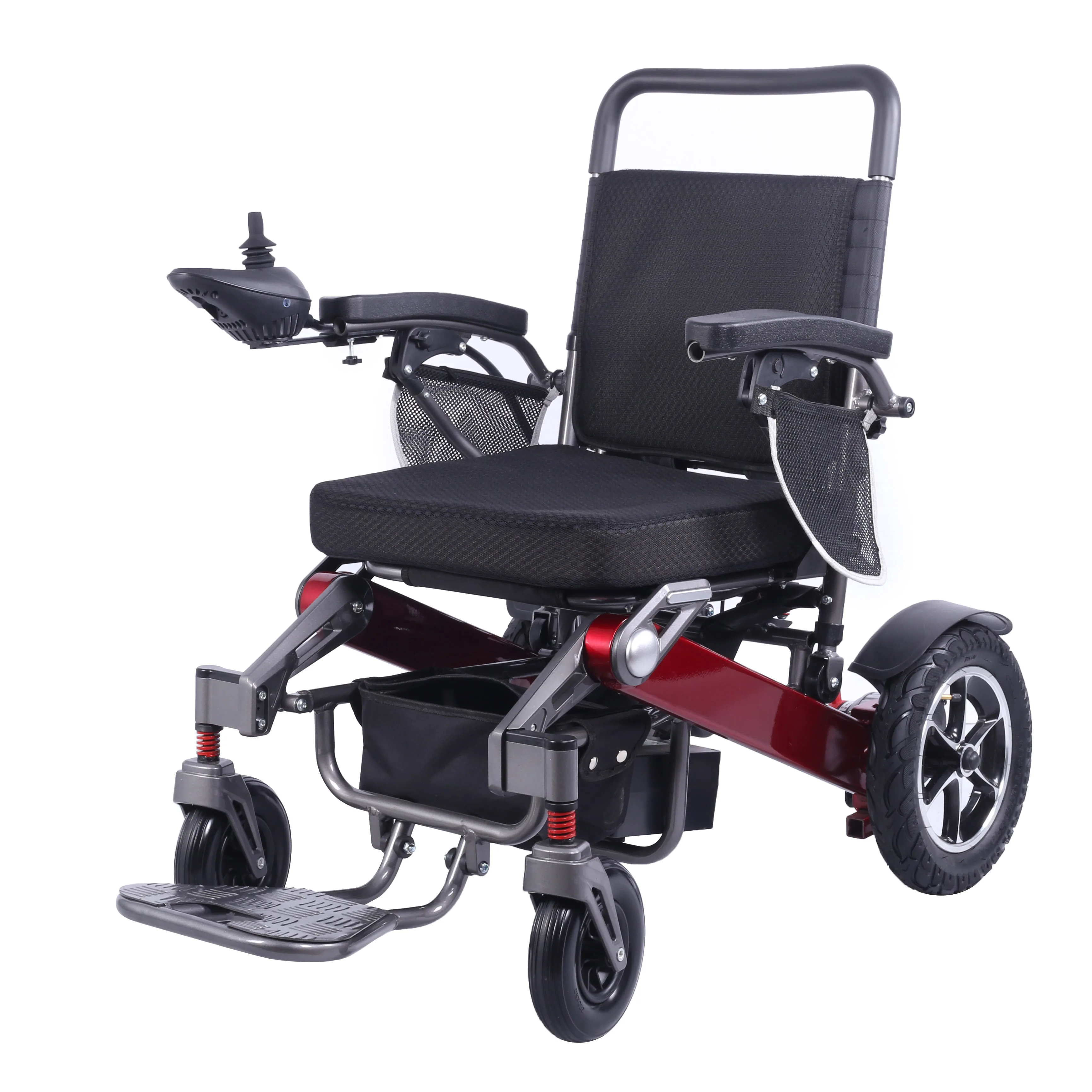 2023 Best Selling All Aluminum Alloy Disabled Care Portable Electric Wheelchair Foldable Lightweight Electric Folding Wheelchair