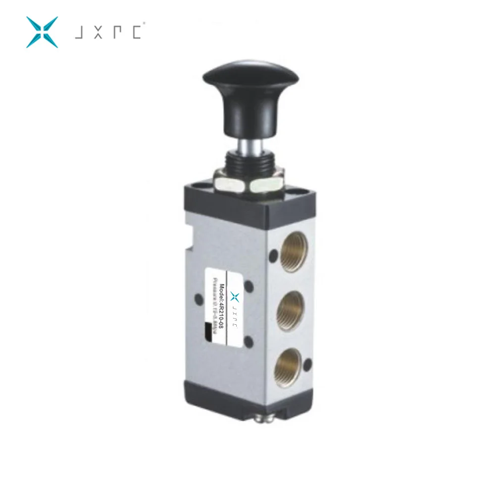 JXPC Type 5/2 Way 3/2 Way 1/4 Hand Switch Pneumatic Solenoid Valve for Gas General Application OEM & ODM Supported