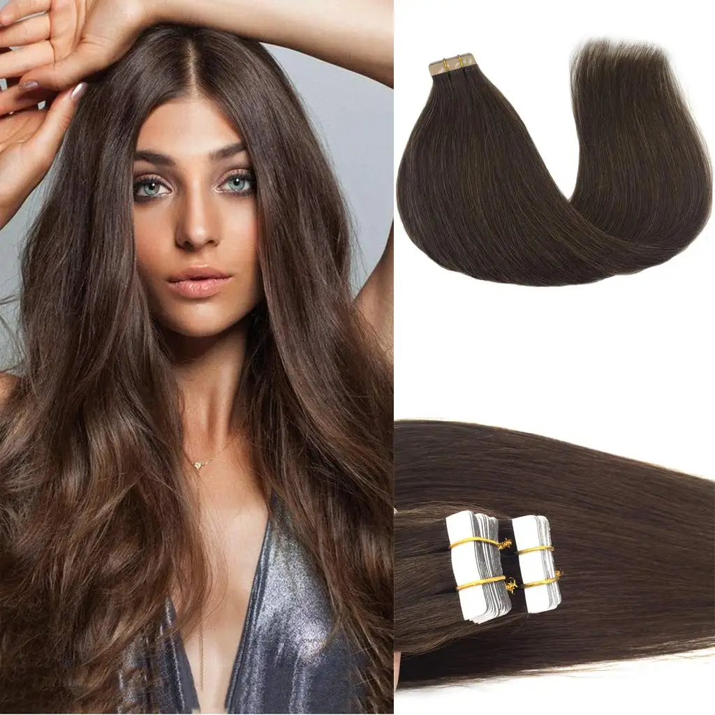 Remy ombre human hair Double Drawn Virgin cuticle aligned tape in human hair extensions tape hair extensions