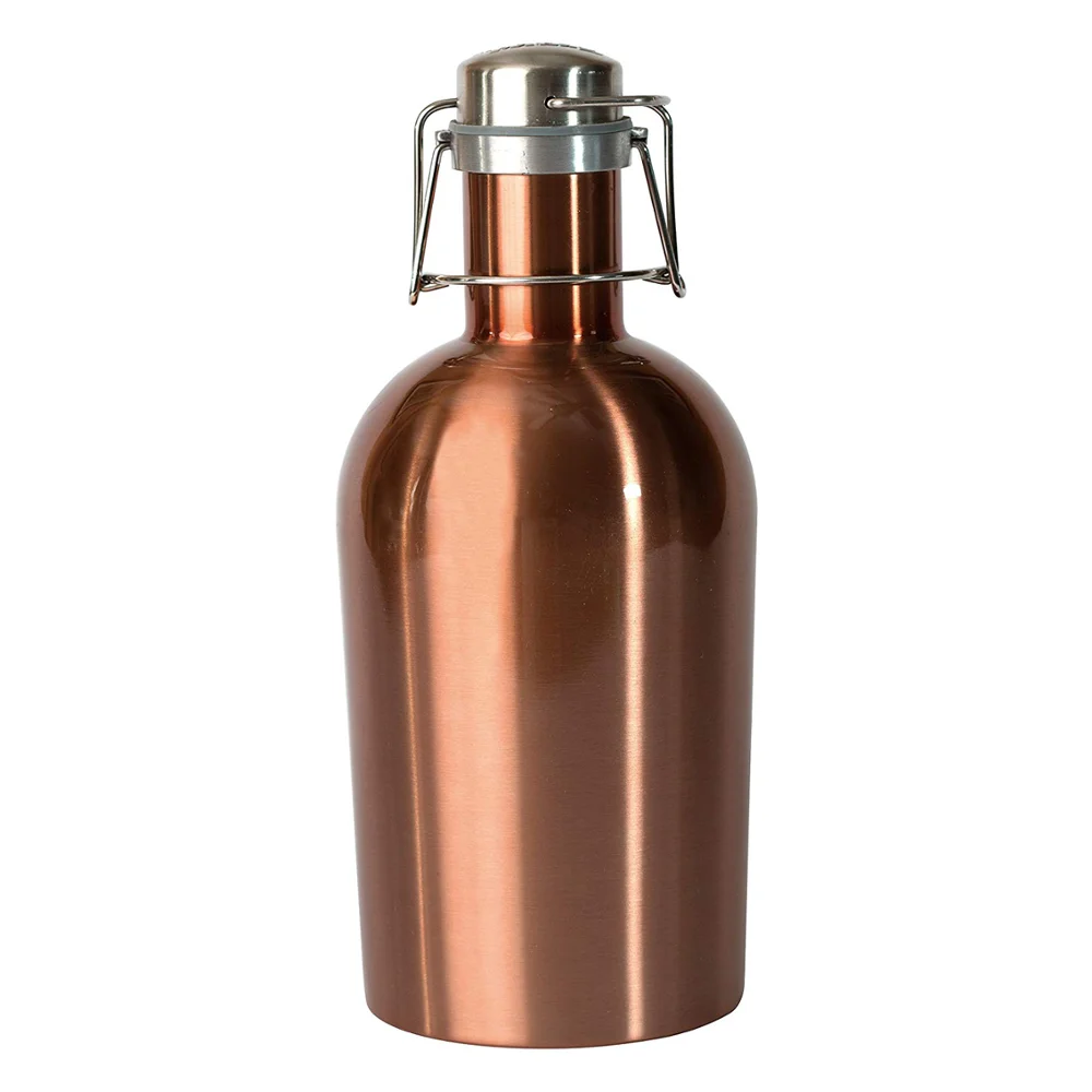
Personalized Black Matte Beer Growler - Stainless Steel Growler - 64 oz Capacity for Beer 