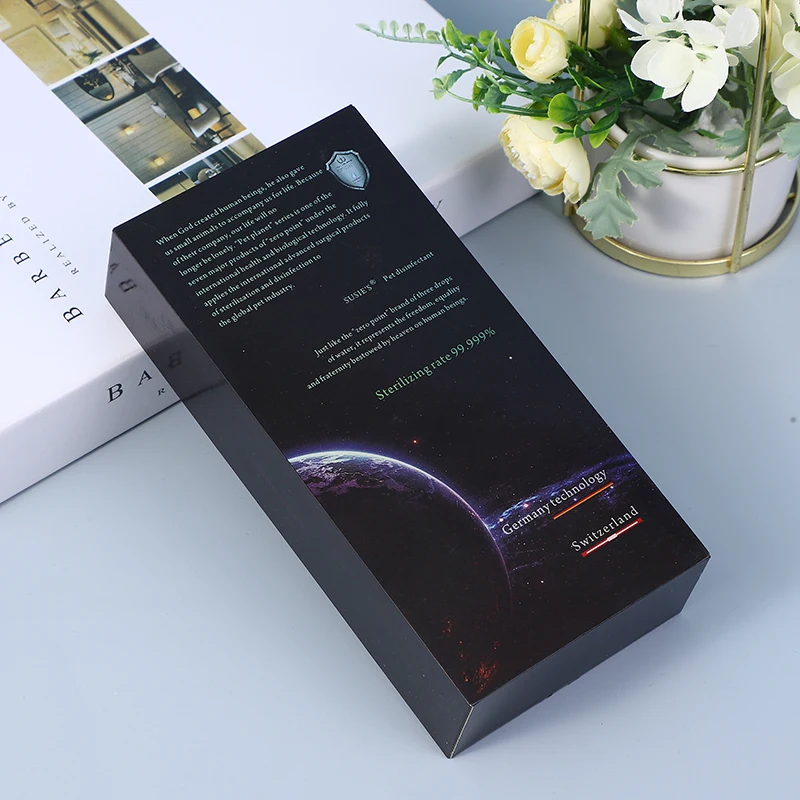 2024 Popular Luxury Rigid Cardboard Packaging Star trek Cartoon character Black Box Removable Lid Gift Boxes