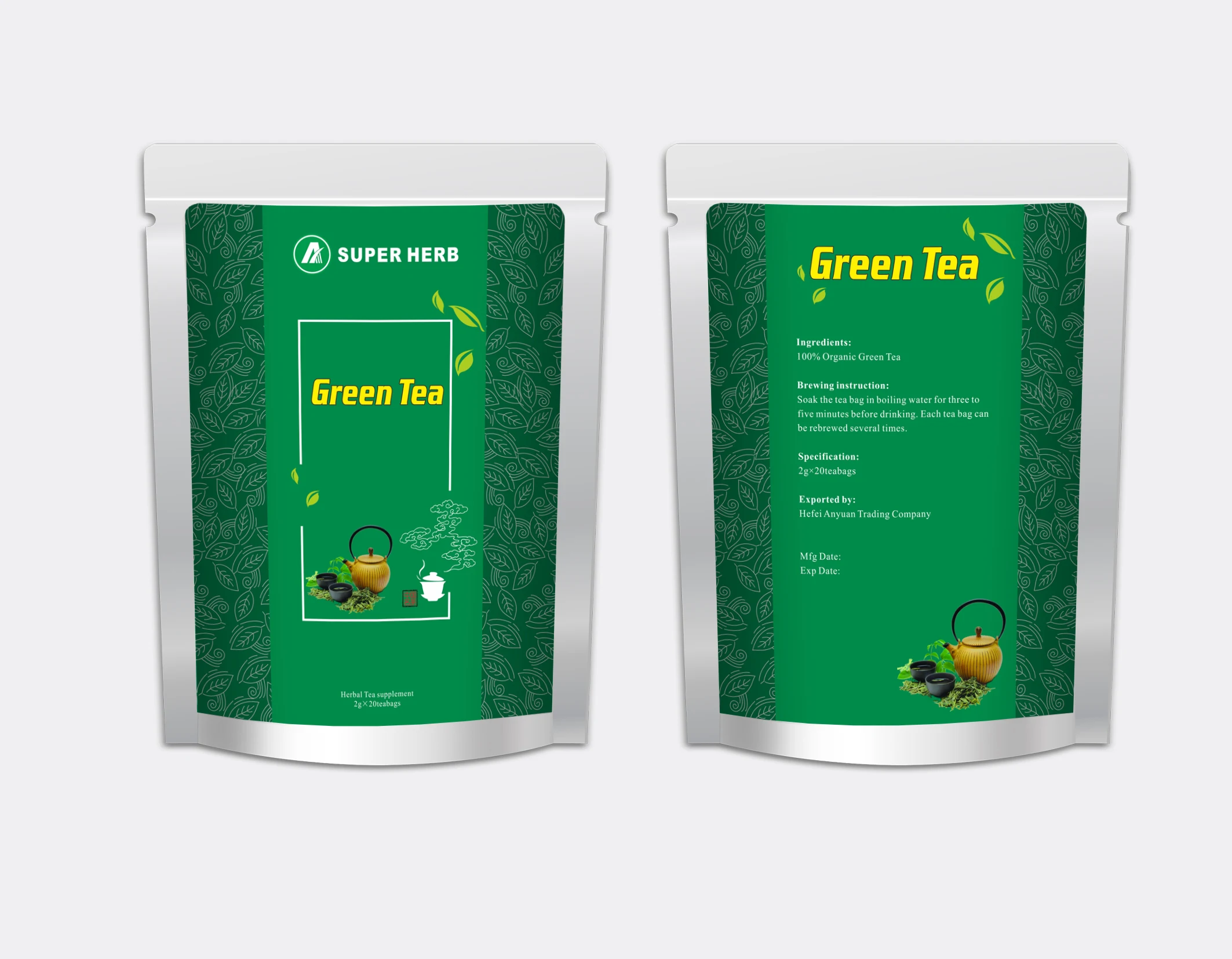 High quality  dried tea green tea with refreshing taste