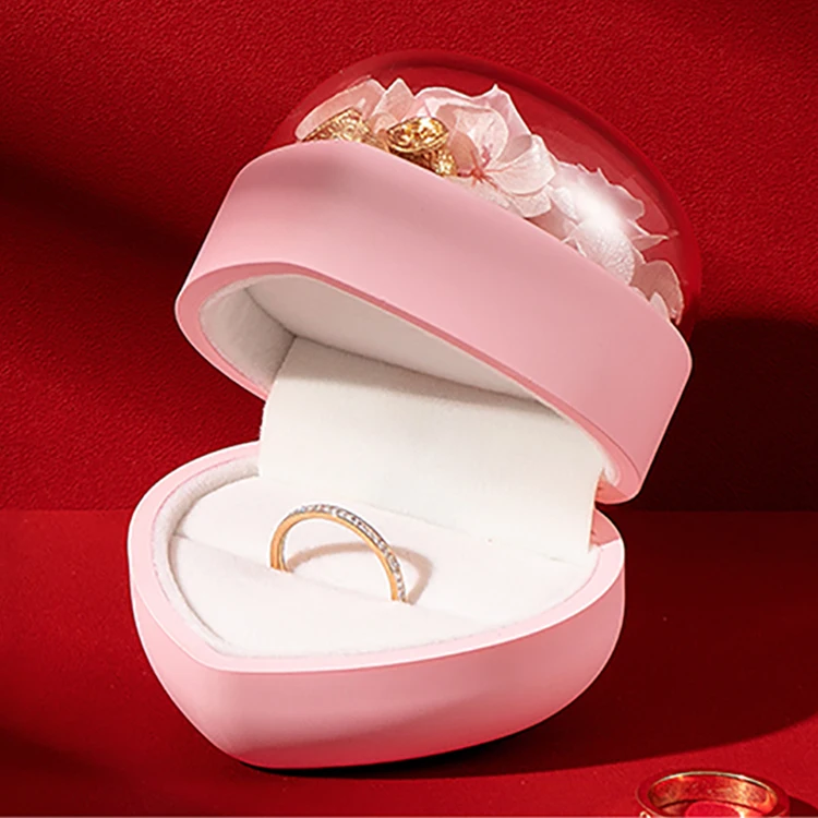 
CYF packaging factory customization jewelry flower box roses acrylic flower box packaging 