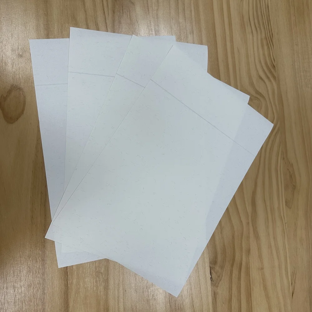 Qiang Qiang paper indian Custom high quality banknote cotton paper security paper 40gsm 45gsm 85gsm with uv invisible fiber