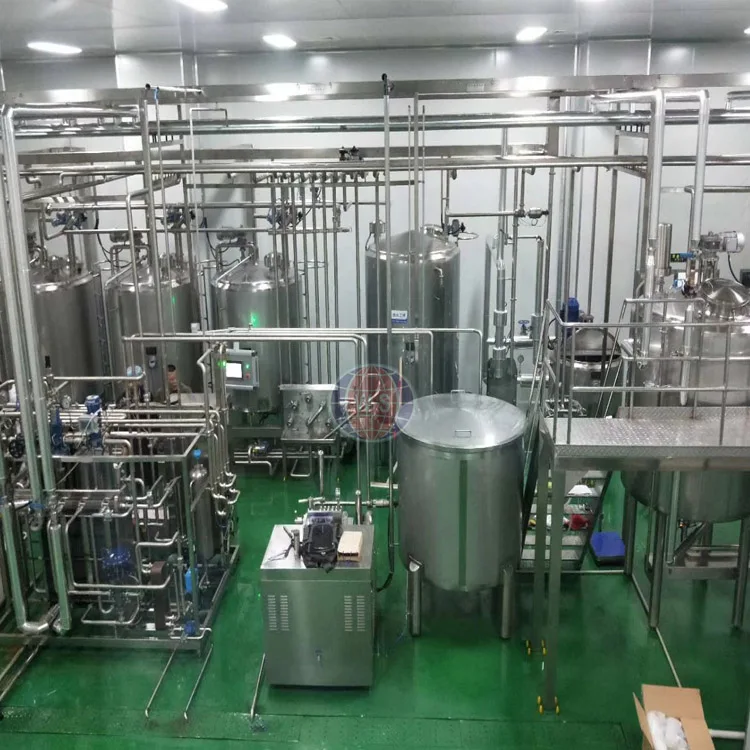 
500L up to 1000L per hour UHT cow milk processing plant for sale 