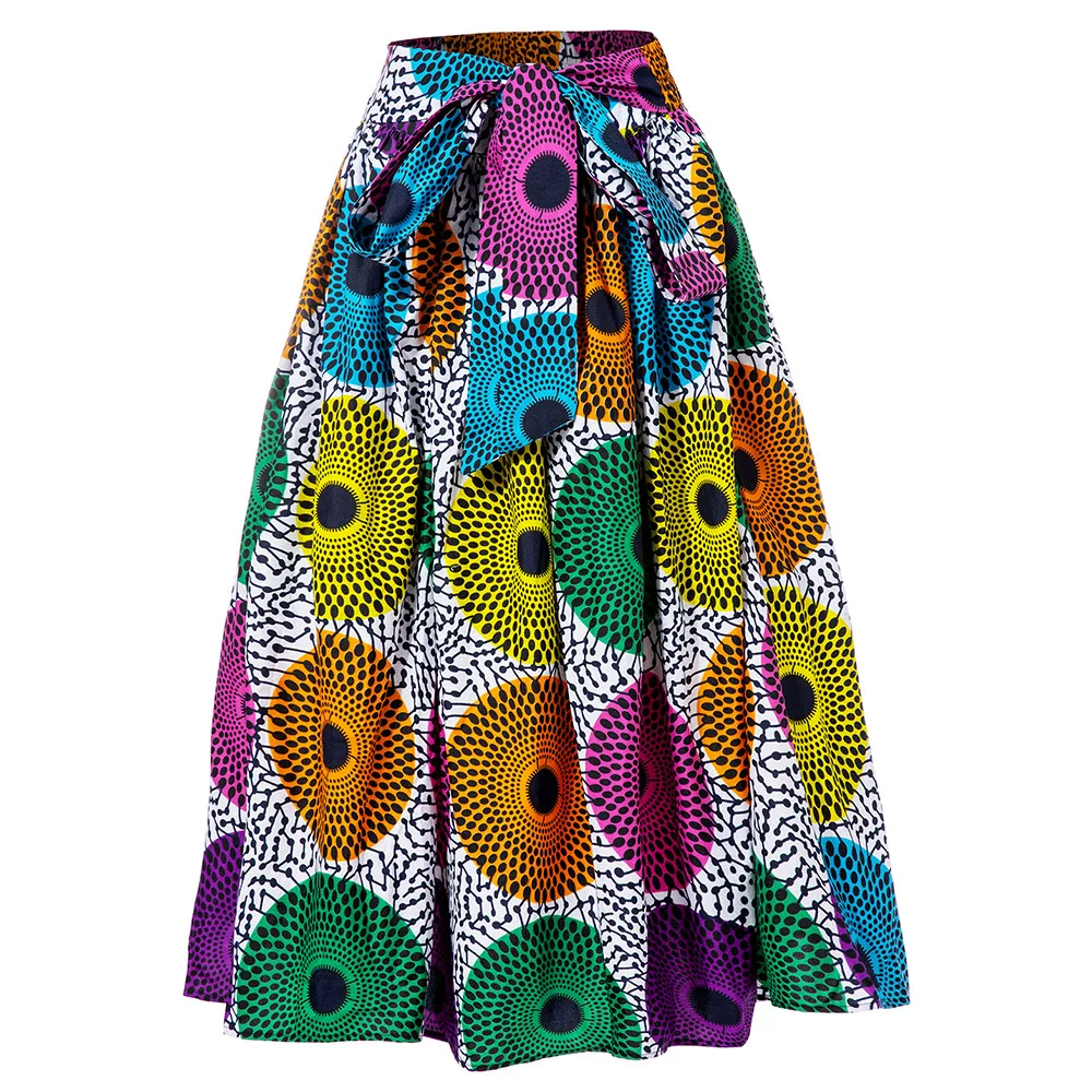 Hot selling African Fabric Wax Ankara Print Women Skirt Multi Pattern African Clothing For Women