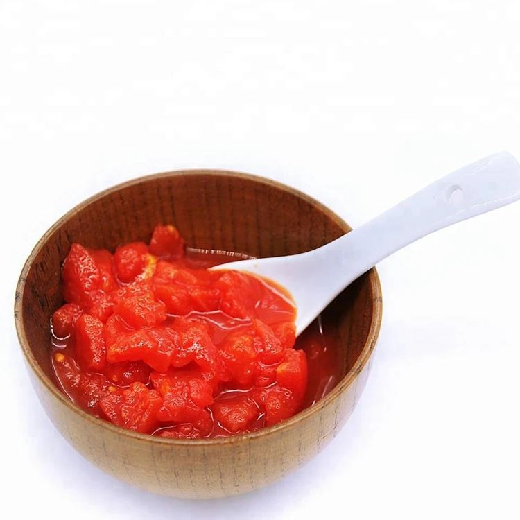 
OEM/ODM Canned chopped tomatoes diced tomatoes sliced tomatoes in can tin Italian style 