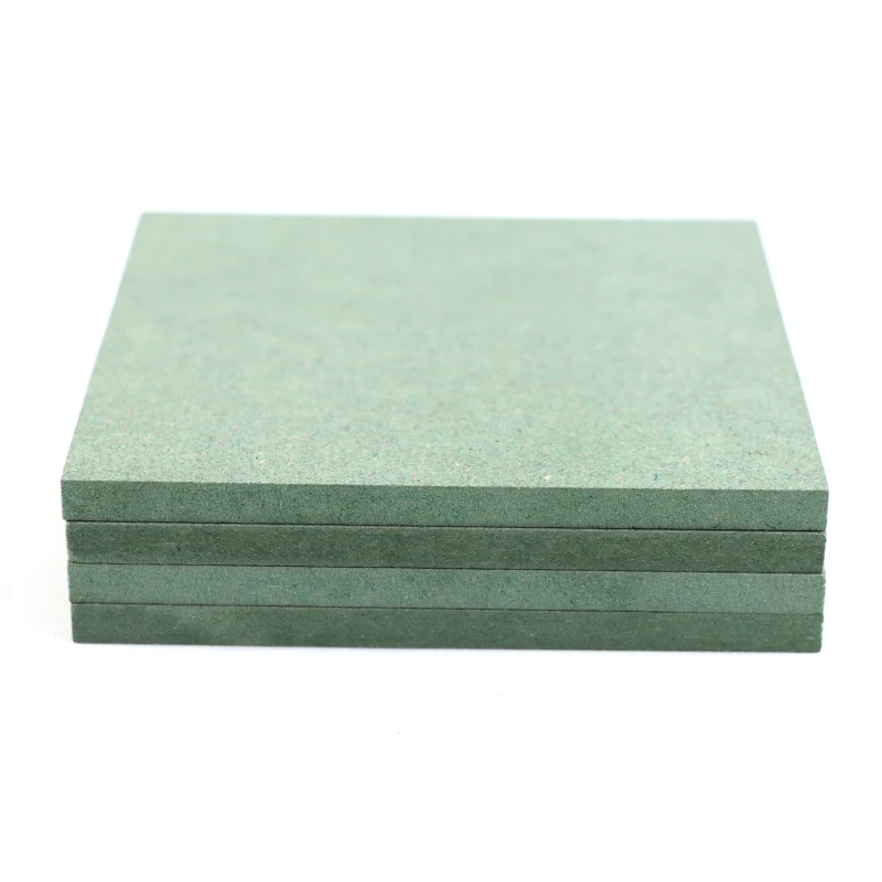 Factory Direct Sales 15MM E1 Grade With Two Side Sanded HMR Green MDF Board Price