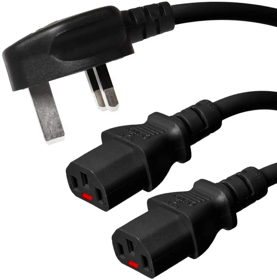 factory lockabler c13 c19 splitter PDU power cord extension lead  C14 c20 power cord locking power cord ends