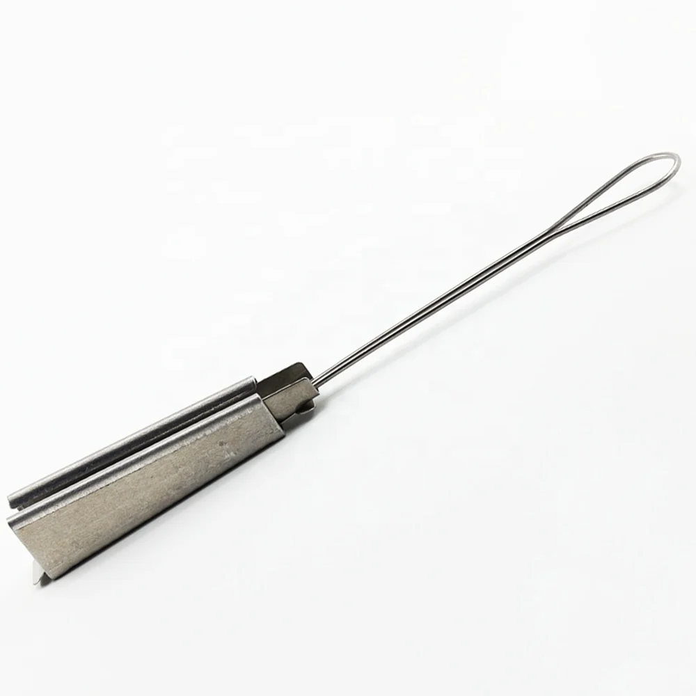 High quality 6 core fiber optic cable stainless drop wire clamp