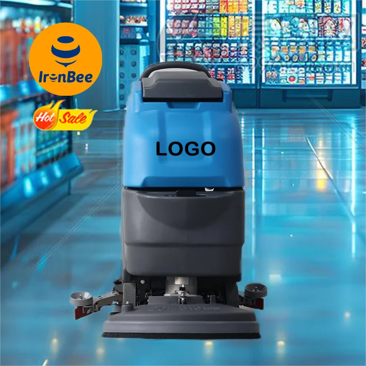 IronBee JX60 Best Price Custom Commercial Floor Scrubber Battery Walk-behind Industrial Ceramic Tile Floor Cleaning Machine