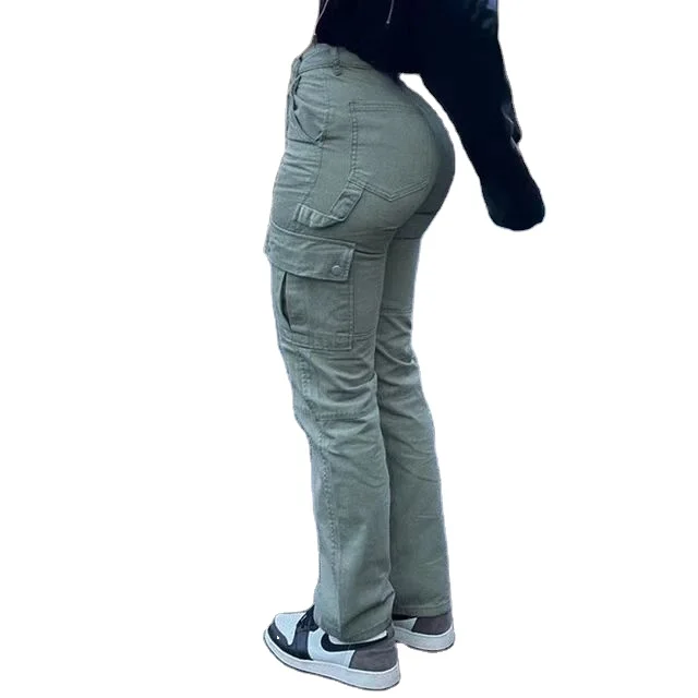 Butterfly Pants Women Cargo Pants With Side Pockets Streetwear Sweat Jogger Trouser Outdoor Sports Flare Stacked Cargo Pants