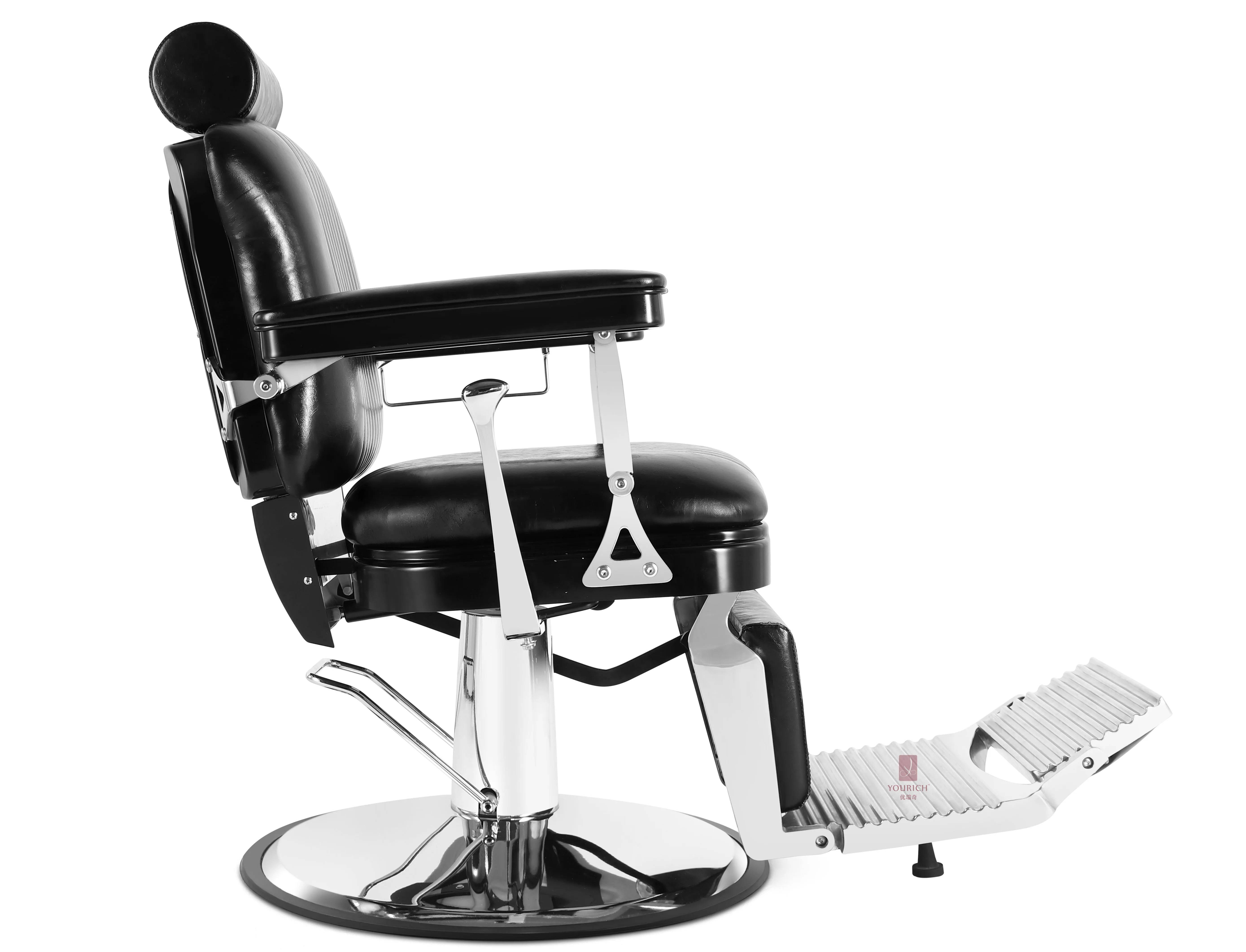 Silver Barber Chair Spa Salon Beauty Furniture Hairdressing Hair Cut Chairs Manufacture Direct Sale