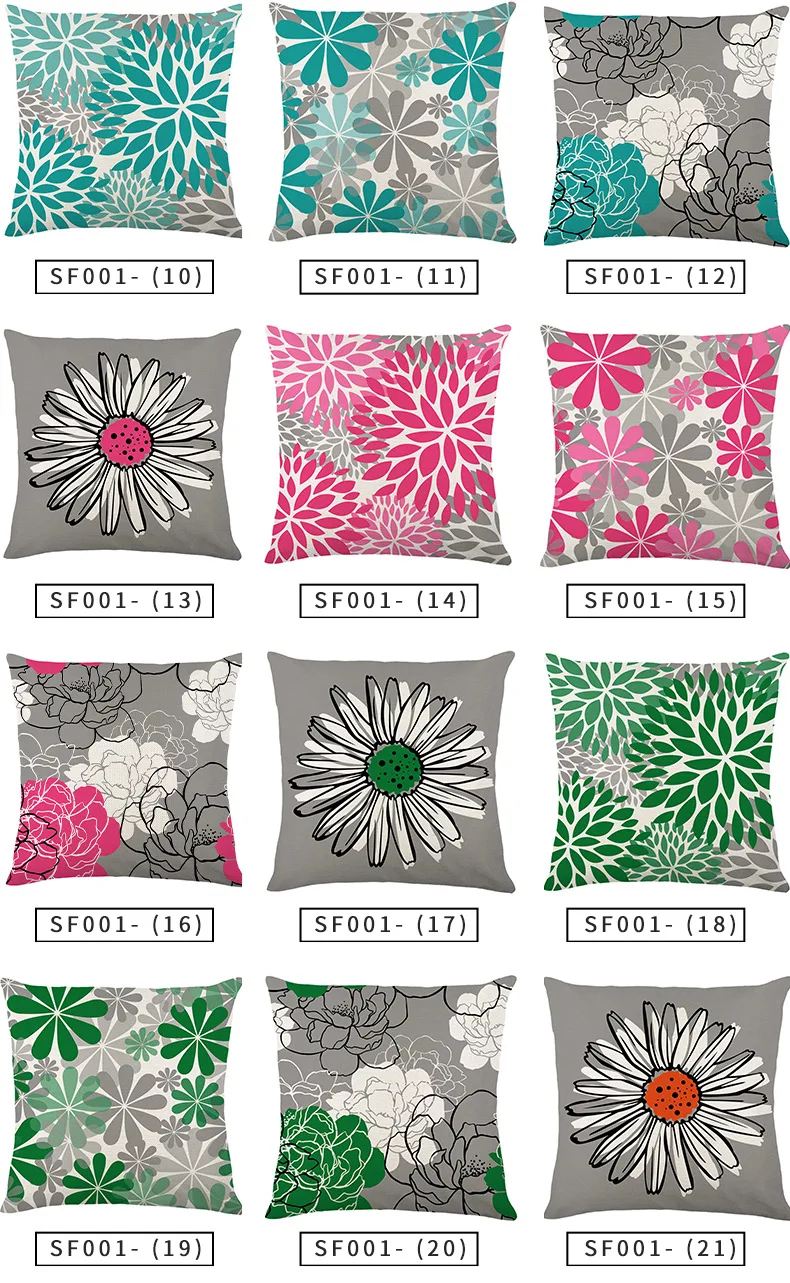 Custom Fashion Geometric Printed Waterproof Cushion Cover Outdoor Decorative Patio Waterproof Pillowcase Throw Pillow Covers