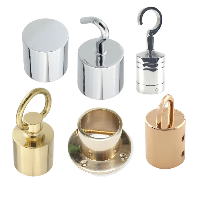 Chrome nickel decorative decking handrail barrel rope end fitting stopper