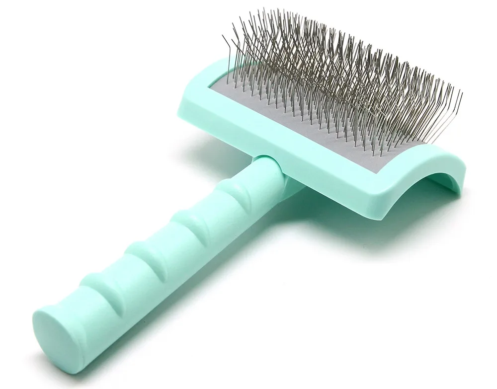 PB-6 Handle Massage Comb Pet Hair Cat Brush Wholesale Pin Brush Slicker Pet Grooming Brush