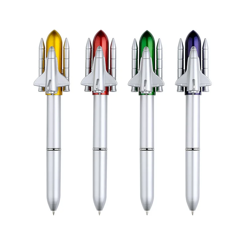 Novelty Stationery Rocket Missile Ball Pen Advertising School Gift Aviation Aerospace Plane Model Pen for young boys