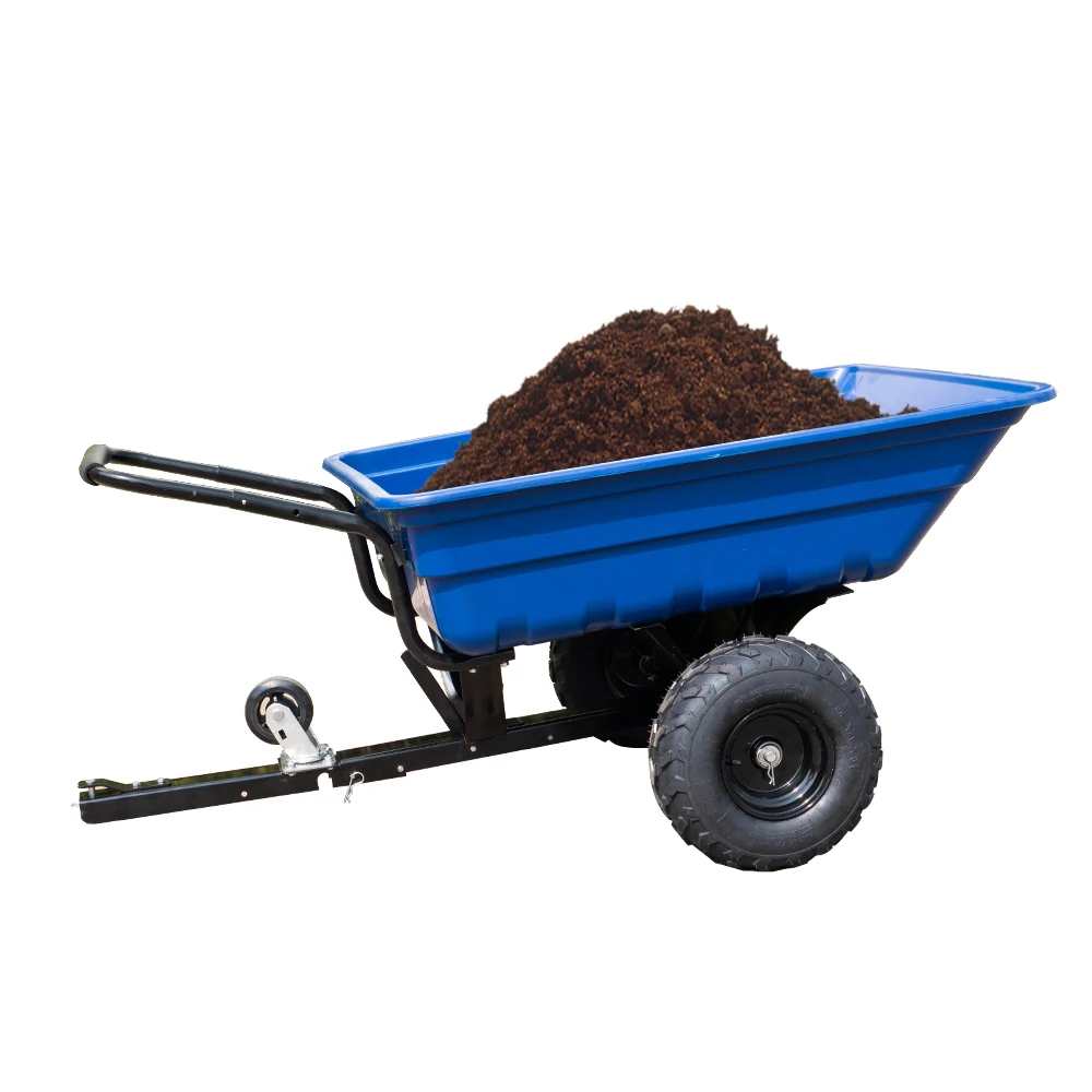 Side load utility galvanized small atv dump trailer